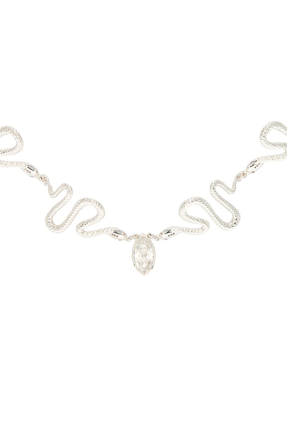 view 2 of 2 Snake Choker in Silver