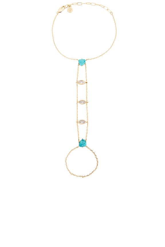 view 2 of 3 ESCLAVA TURQUOISE SOLSTICE in Gold