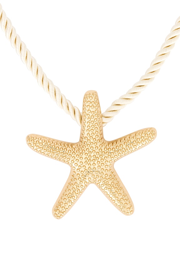 view 2 of 2 Starfish Statement Pendant Necklace in Gold