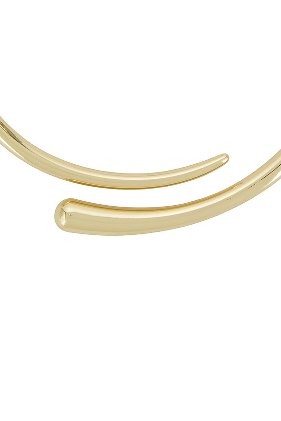 view 2 of 3 Elegant Wrap Choker Necklace in Gold