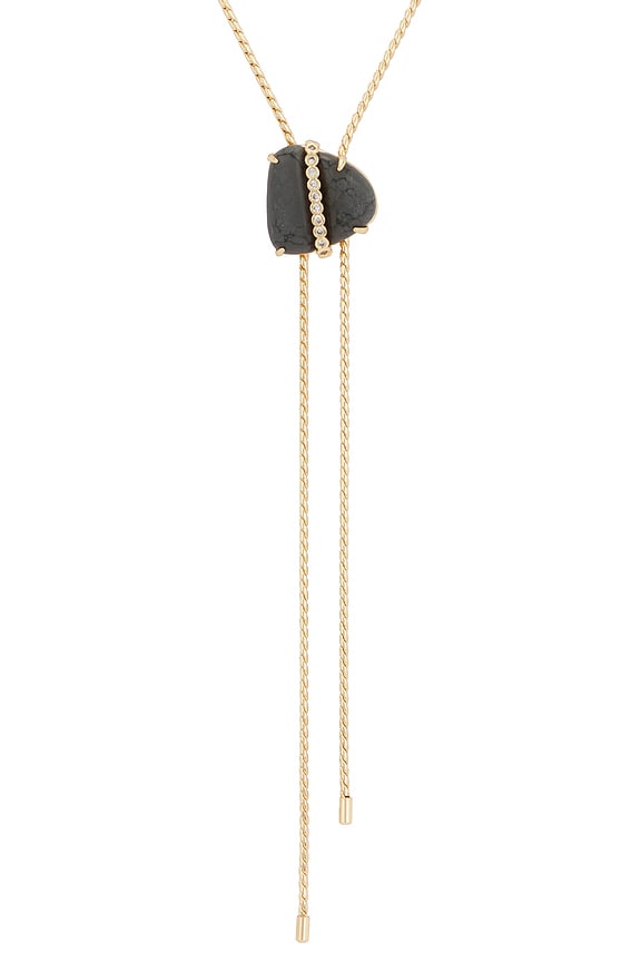 view 2 of 3 Midnight Solstice Bolo Necklace in Black & Gold