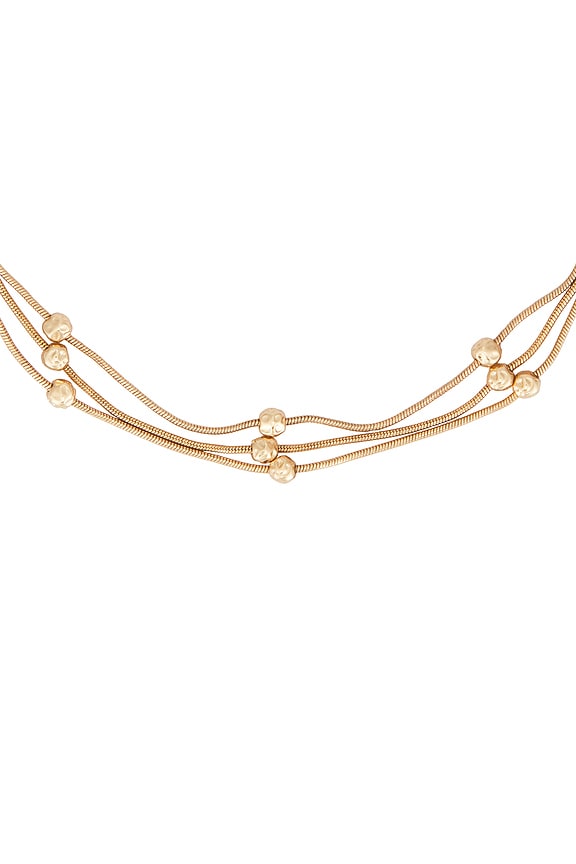 view 2 of 3 CUELLO CADENA MOLTEN SNAKE in Gold