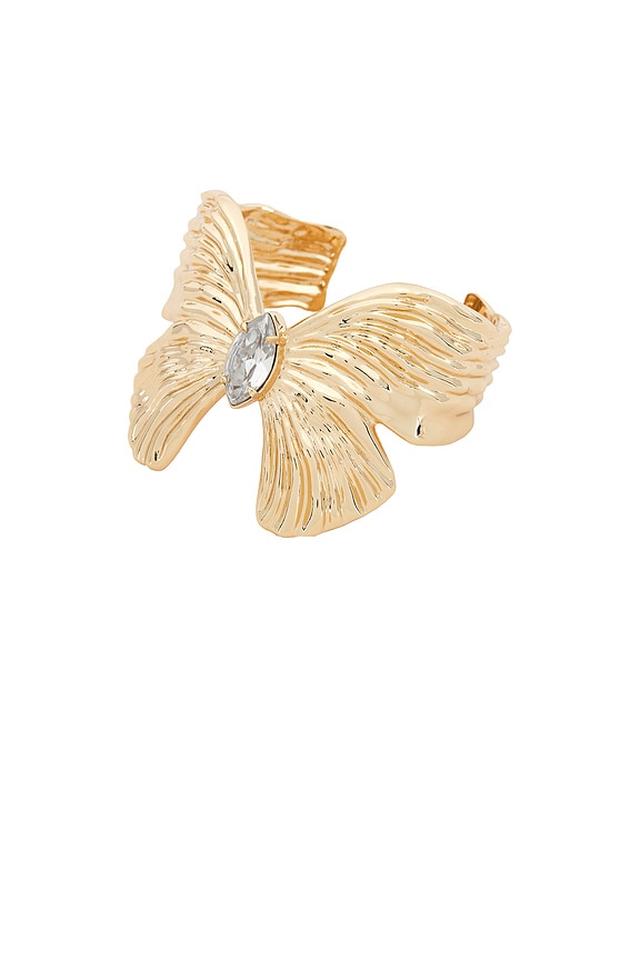 view 1 of 3 BRAZALETE PULSERA FLUTTERING GLOW in Clear Crystal & Gold