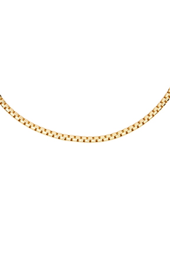 view 2 of 3 CUELLO CADENA SINGLE ROLO CHAIN NECKLACE in Gold