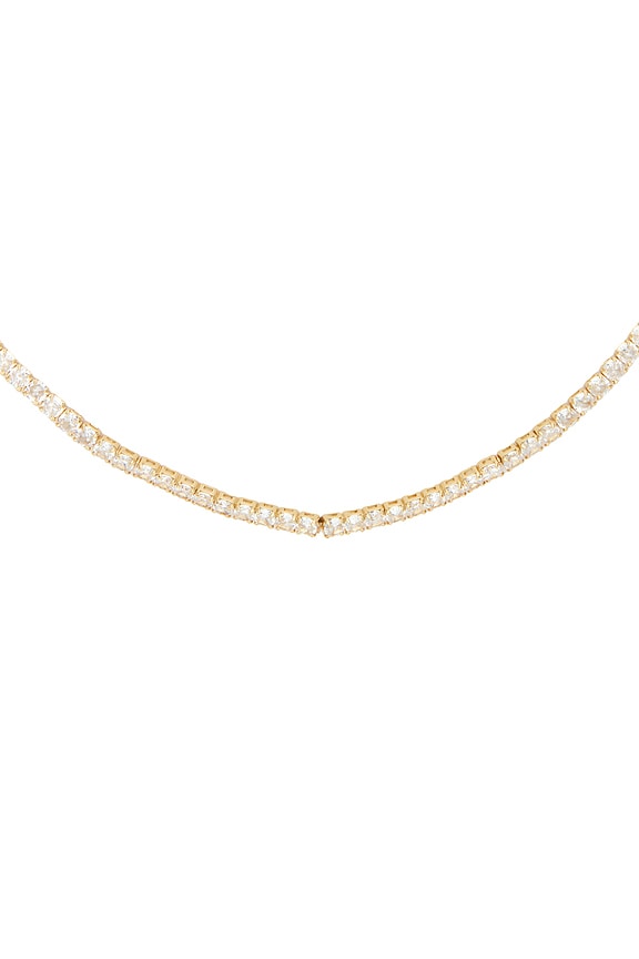 view 2 of 3 COLLAR TENIS EVERYDAY in Clear Crystal & Gold