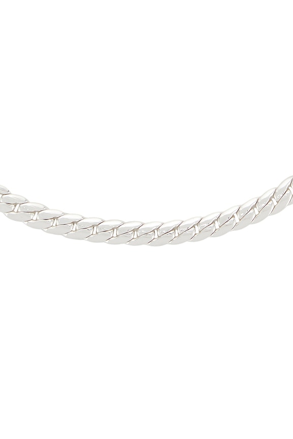 view 2 of 3 Flat Cable Chain Necklace in Silver