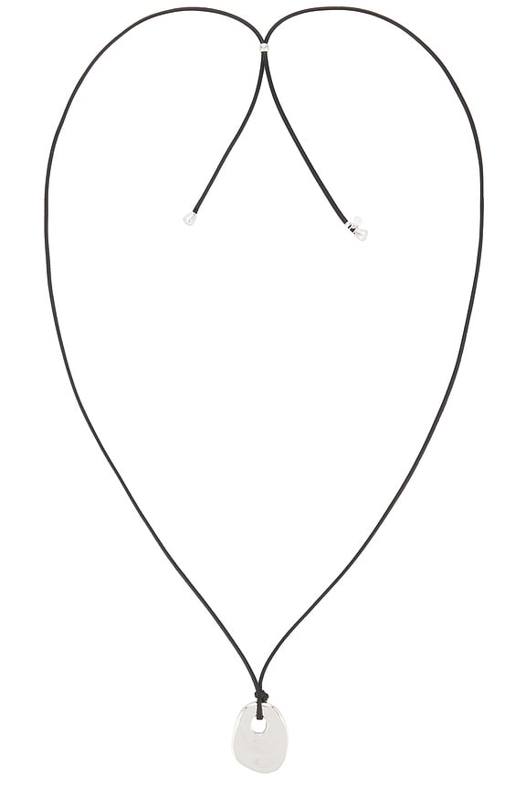 view 1 of 3 Melted Edge Pendant Necklace in Silver