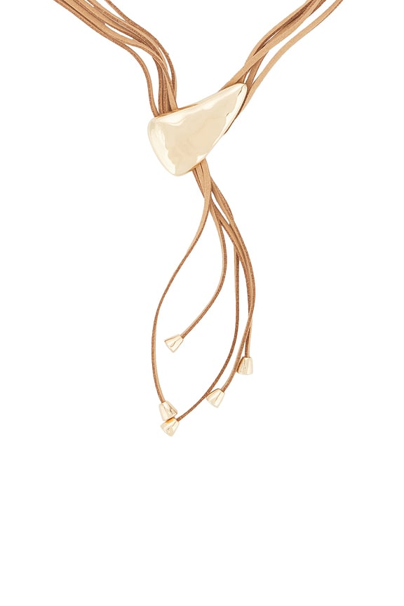 view 2 of 3 Molten Arc Bolo Necklace in Gold