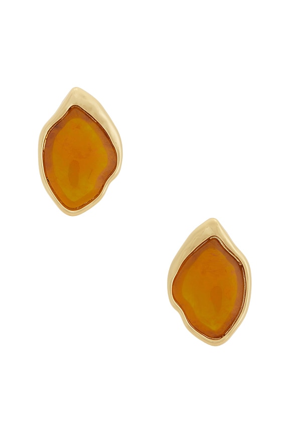 view 1 of 2 Molten Treasure Stud Earrings in Caramel