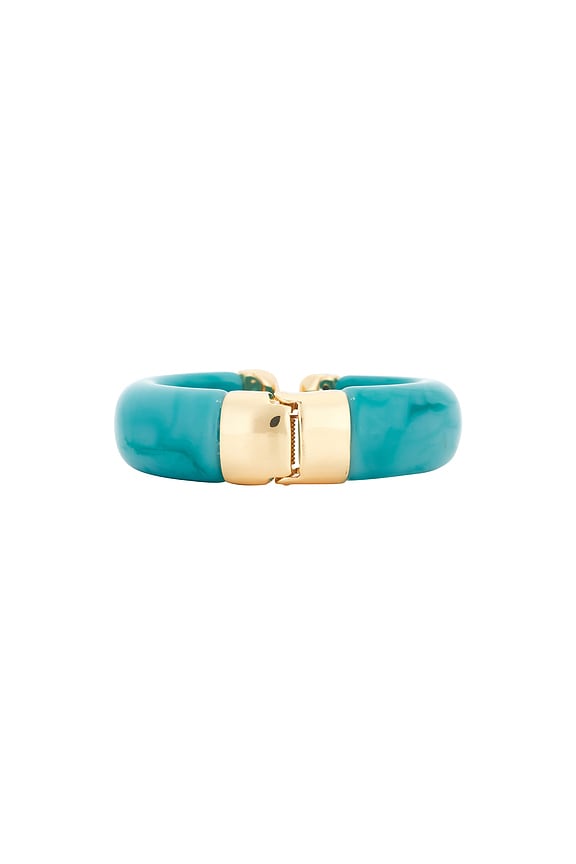 view 2 of 3 Carved Relic Cuff in Turquoise
