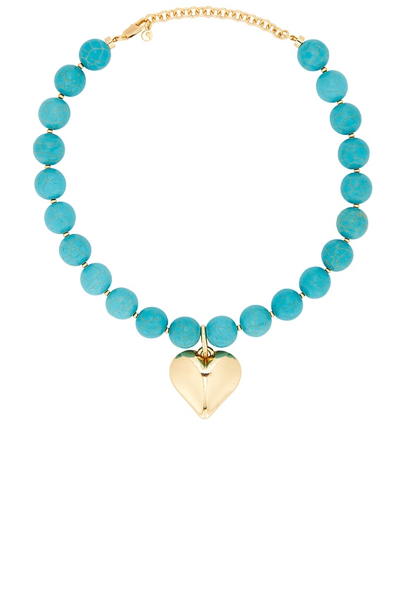view 1 of 2 Luck And Love Turquoise Necklace in Turquoise & Gold