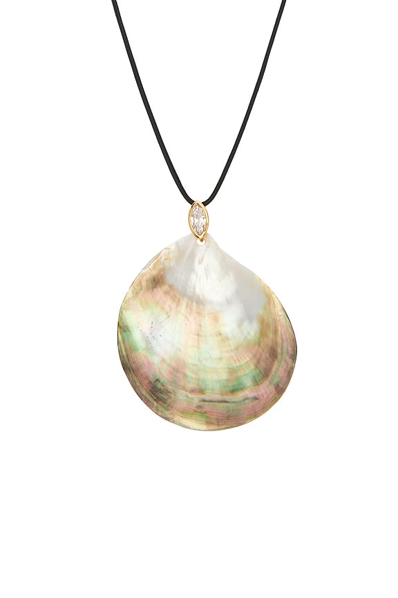 view 2 of 2 Statement Shell Cord Necklace in Shell