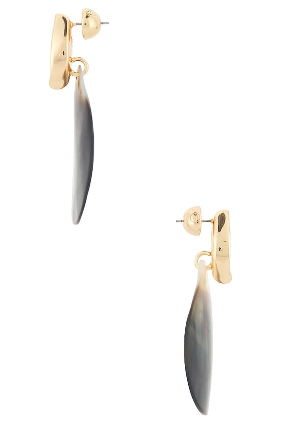 view 2 of 2 PENDIENTES VISTOSOS SHELL in Shell & Gold