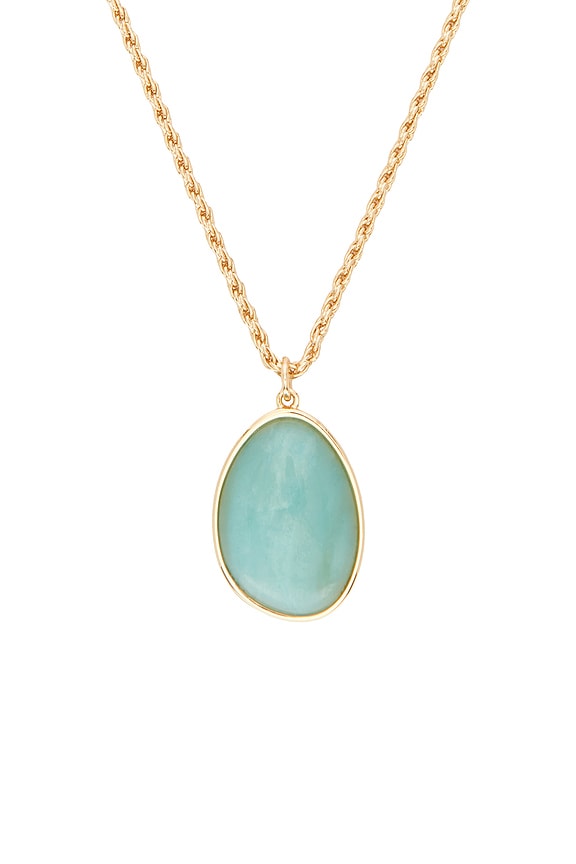 view 2 of 2 Amazonite Pendant Necklace in Amazonite & Gold