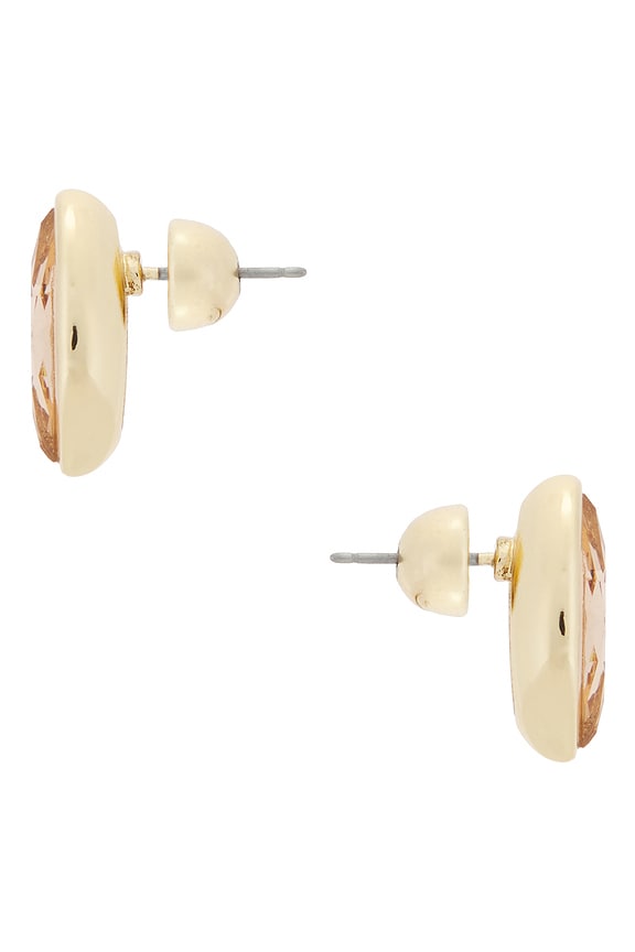 view 2 of 2 Crystal Marquise Stud Earrings in Gold