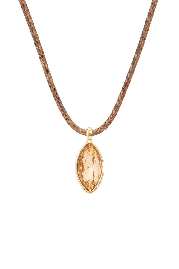view 2 of 3 Gifting Marquise Necklace in Chocolate