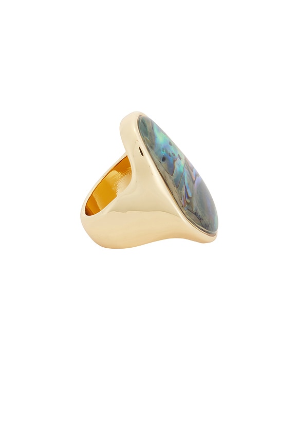 view 2 of 3 Abalone Hidden Gem Ring in Gold