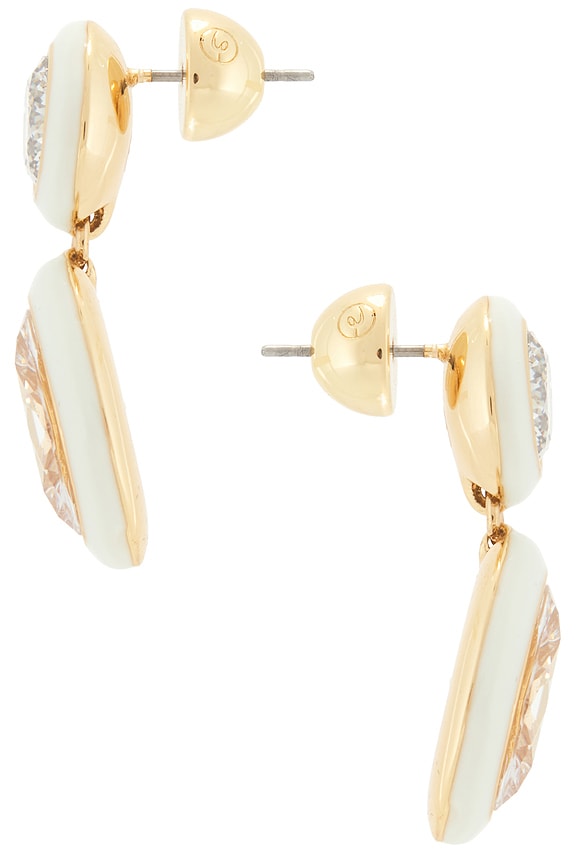 view 2 of 2 Duet Drop Earrings in Clear