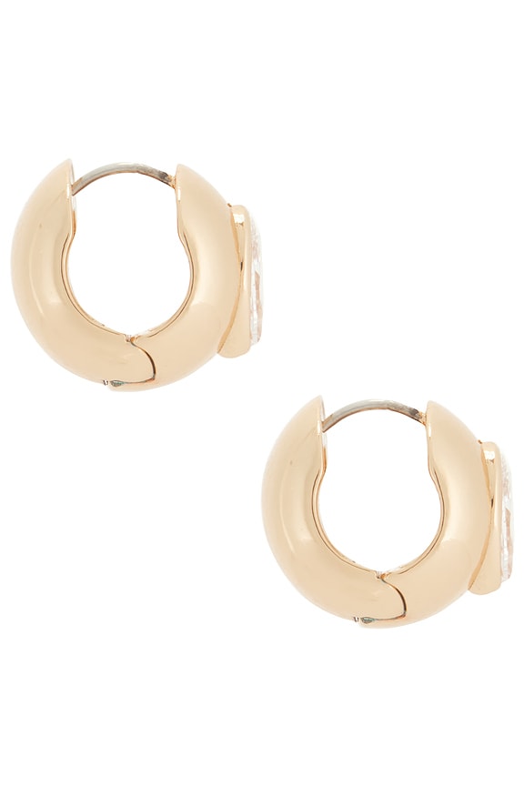 view 2 of 3 Glowing Gem Earrings in Gold