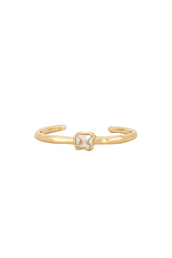 view 2 of 3 Molten Crystal Cuff in Gold