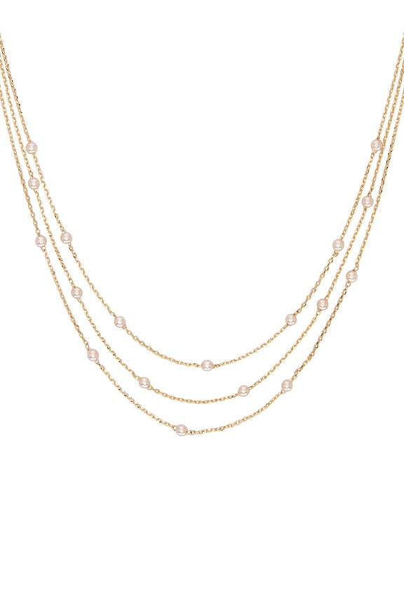 view 2 of 2 Perfect Stone Layered Necklace in Pink