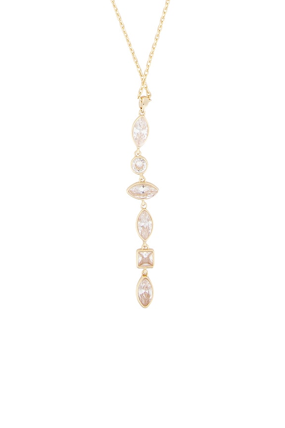 view 2 of 3 Bezel-set Multi-stone Necklace in Gold