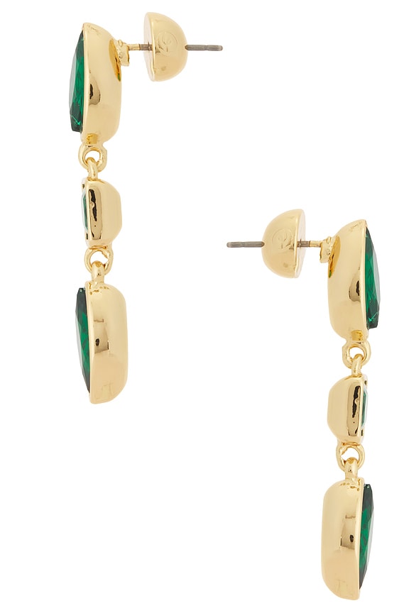 view 2 of 2 PENDIENTES SHAPE in Gold