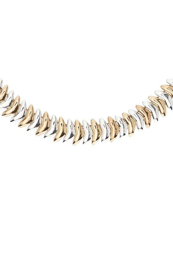 view 2 of 2 Metal Moderna Necklace in Gold