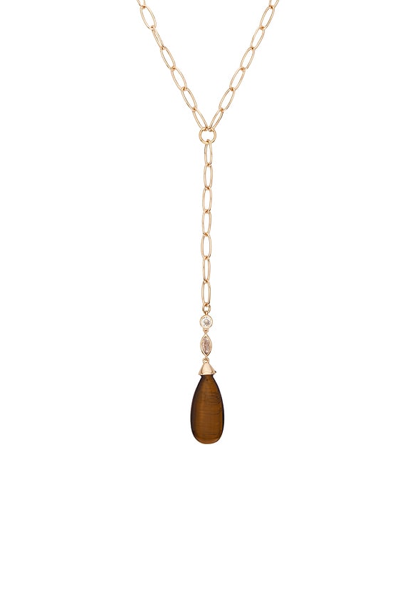 view 2 of 2 Teardrop Stone Lariat in Multi