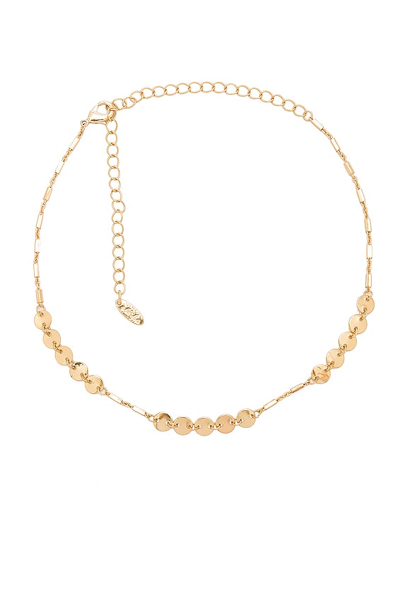 view 2 of 3 Mini Disc Lariat in Gold