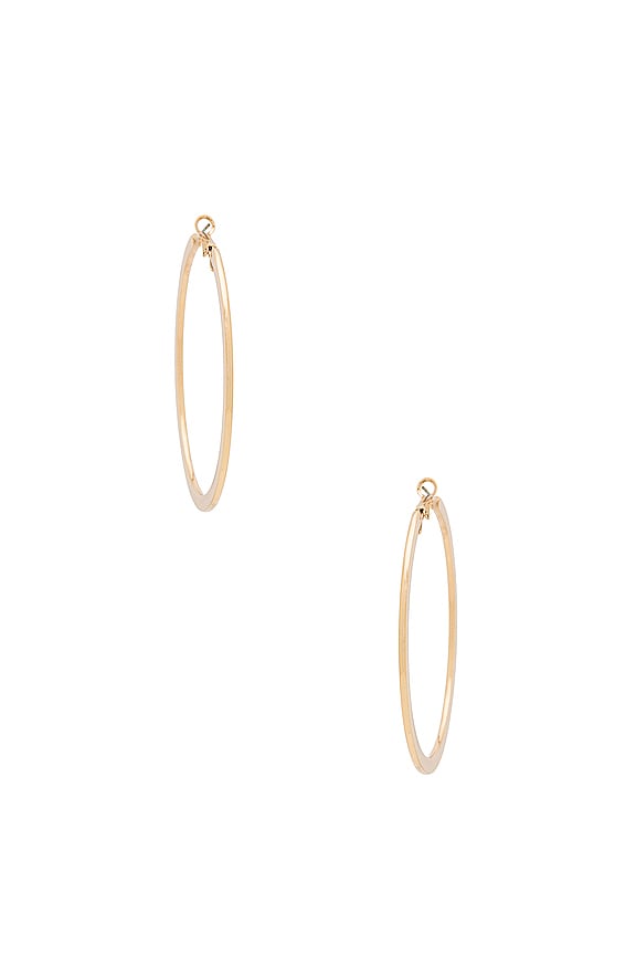 view 2 of 2 Classic Hoops in Gold
