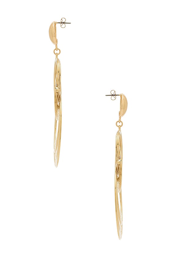 view 2 of 2 PENDIENTES ART DECO in Gold