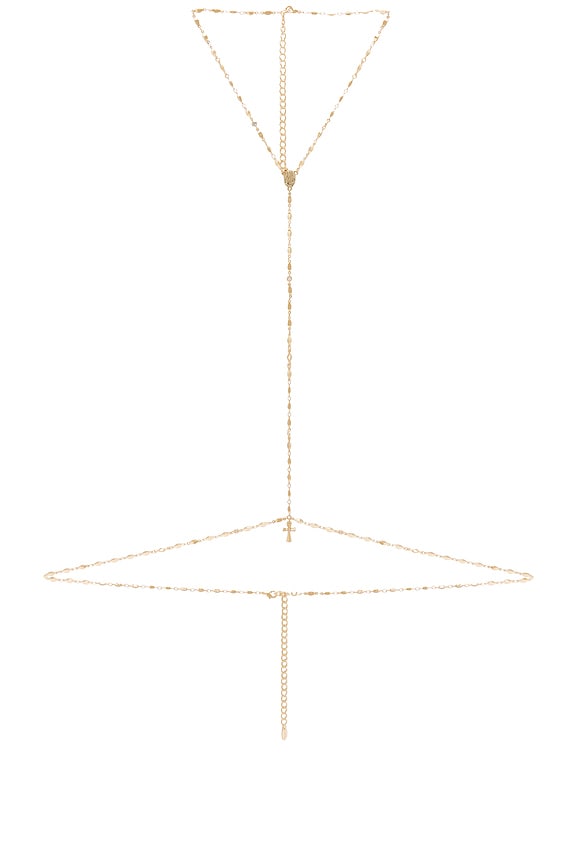 view 2 of 2 Madonna Body Chain in Gold