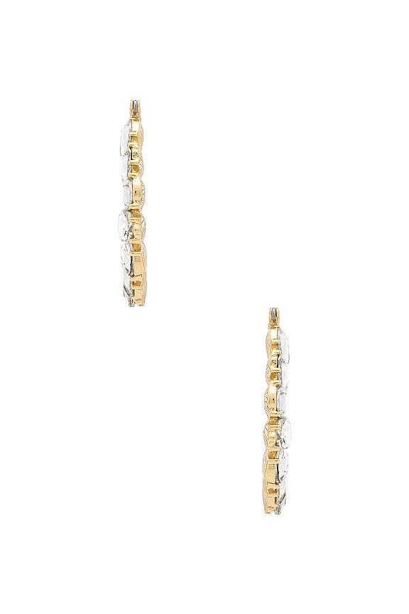 view 2 of 2 Embellished Hoops in Gold