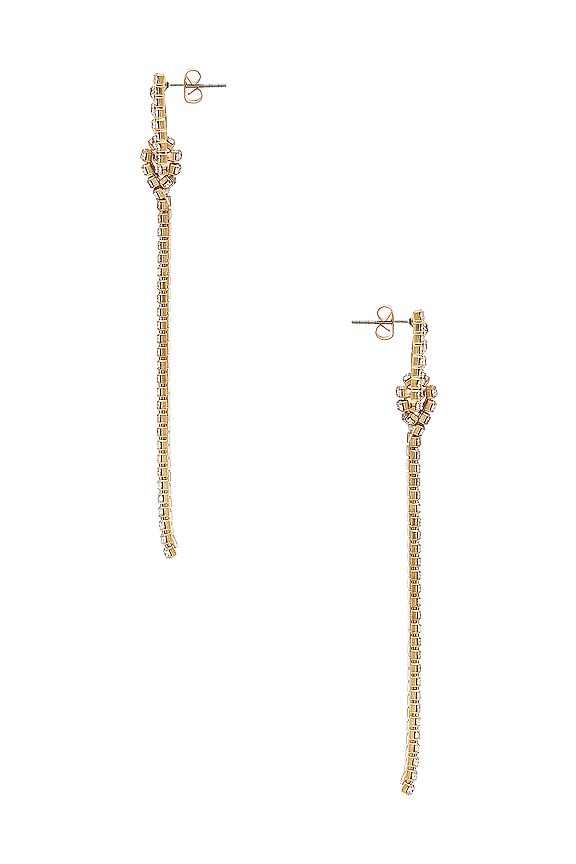 view 2 of 2 Square Tassel Earrings in Gold