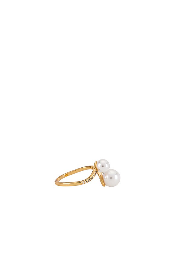 view 2 of 3 Pearl Ring in Pearl & Gold
