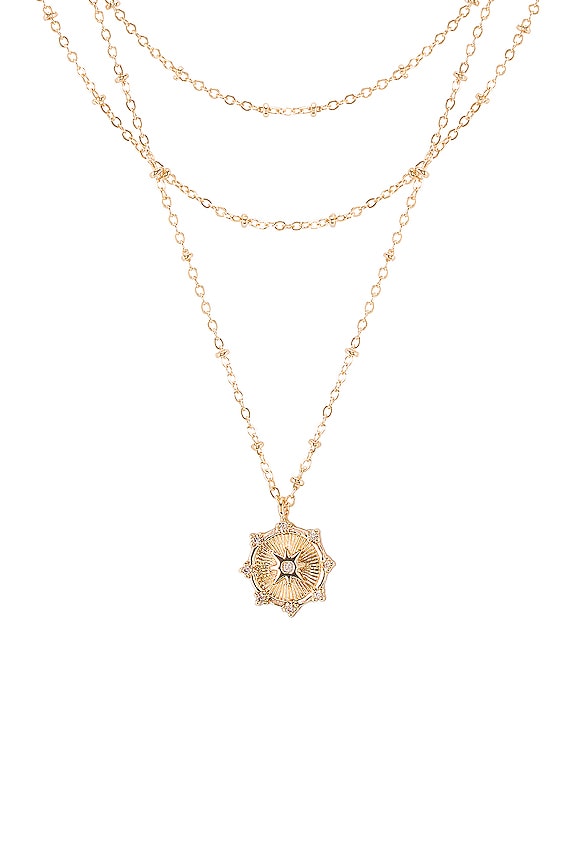 view 2 of 2 Layered Necklace in Gold