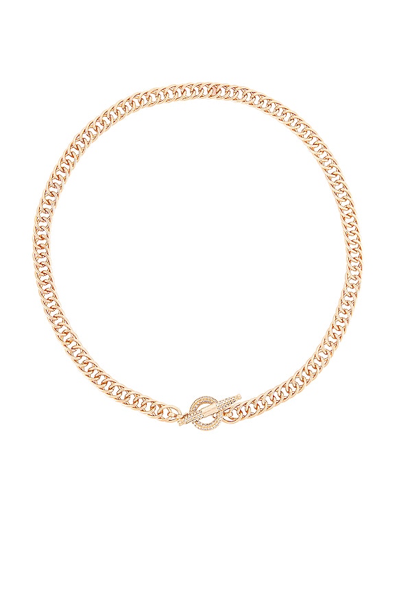 view 1 of 2 Embellished Toggle Necklace in Gold