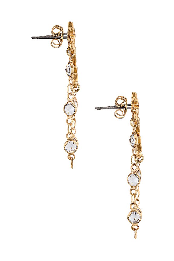 view 2 of 3 ダングルチェーンイヤリング in Gold