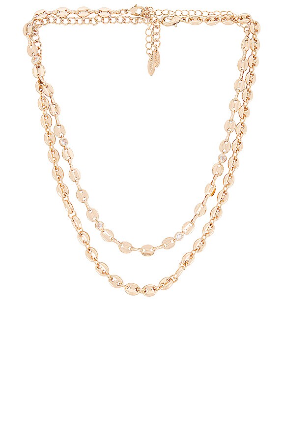 view 1 of 2 Layered Chain Necklace in Gold