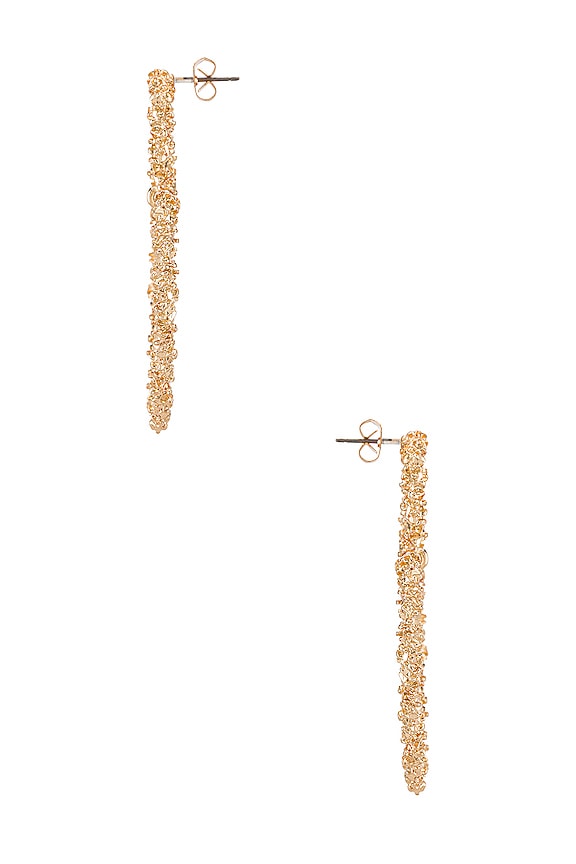 view 2 of 3 PENDIENTES DE LÁGRIMA HEART in Gold