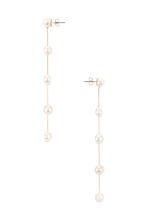 view 2 of 3 Pearl Dangle Earrings in Pearl