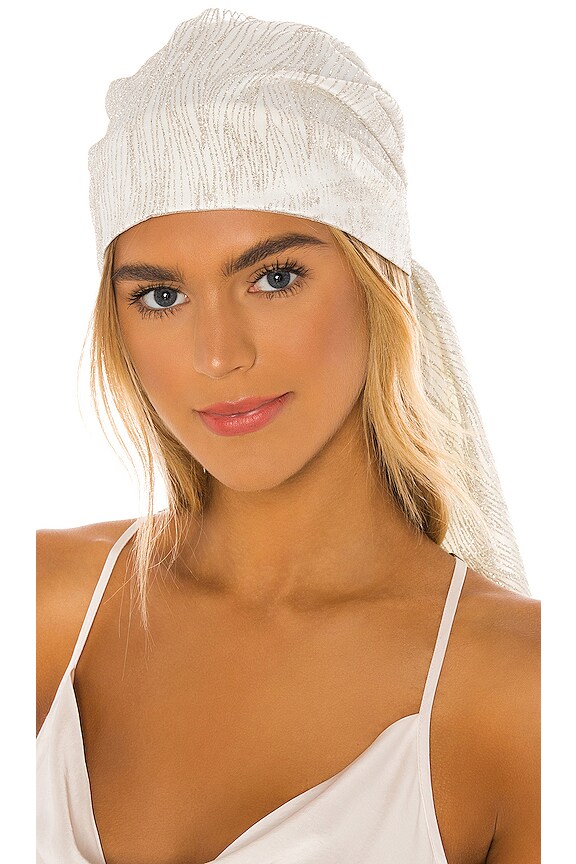 view 1 of 4 Gigi Turban in Ivory & Silver