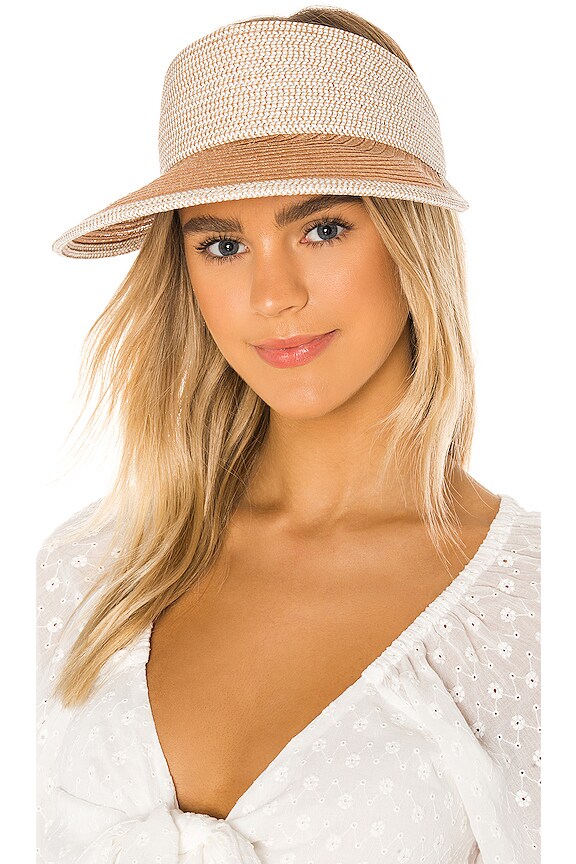 view 1 of 3 Ricky Visor in Camel & White