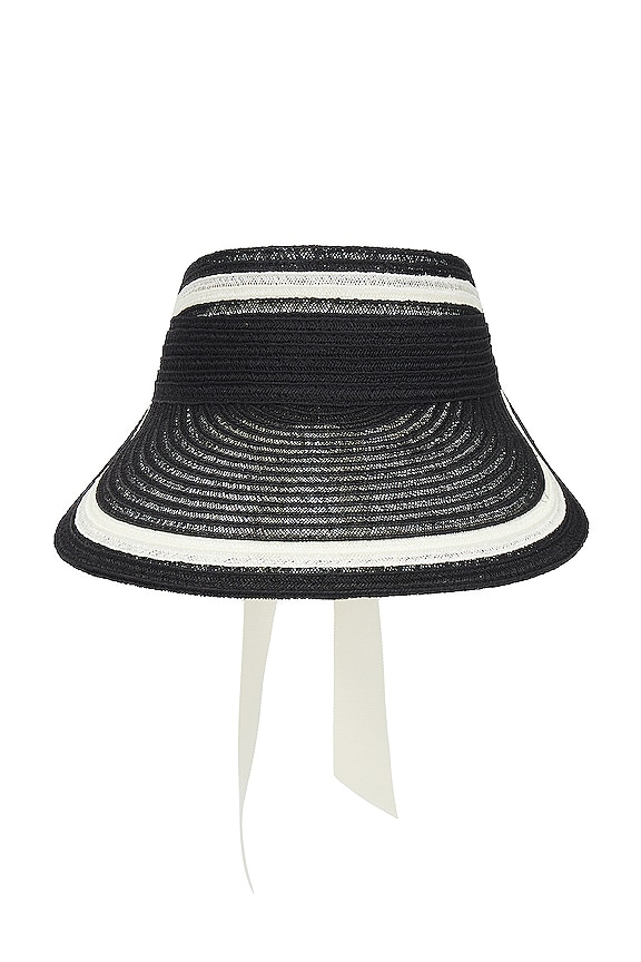 view 2 of 3 RICKY サンバイザー in Black & Ivory