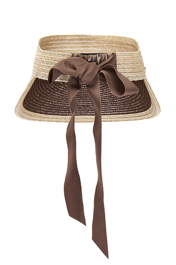 view 2 of 3 x REVOLVE Ricky Visor Hat in Natural & Chocolate