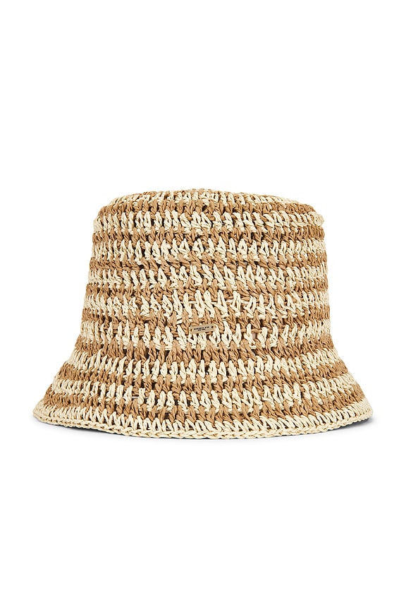 view 1 of 2 Jonah Hat in Natural & Camel