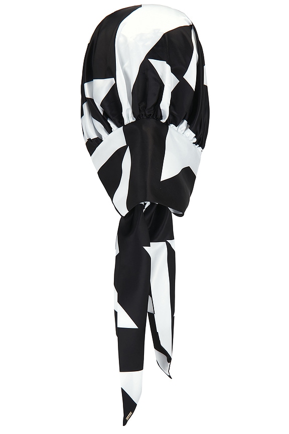 view 2 of 3 Babs Headscarf in Black & White