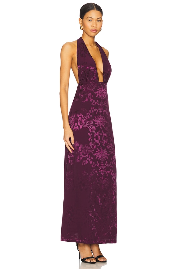 view 2 of 4 Mero Dress in Ivory, Bermellon & Grape