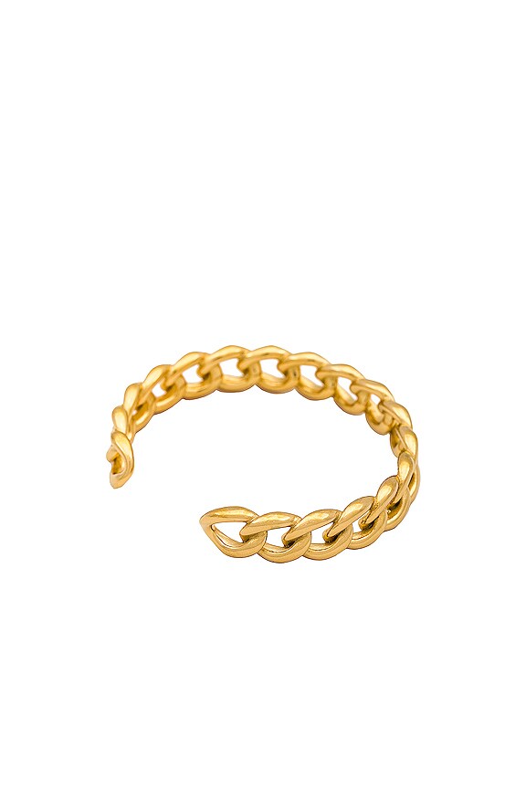 view 2 of 2 Zariah Chain Link Cuff In Gold in Gold